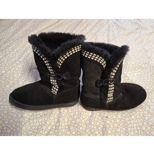 Alpine Design Black mid-calf Boots Size W7 NEW